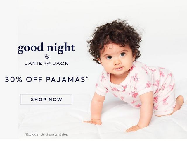 Good Night by Janie and Jack. 30% off pajamas. Shop now. Excludes third party styles.