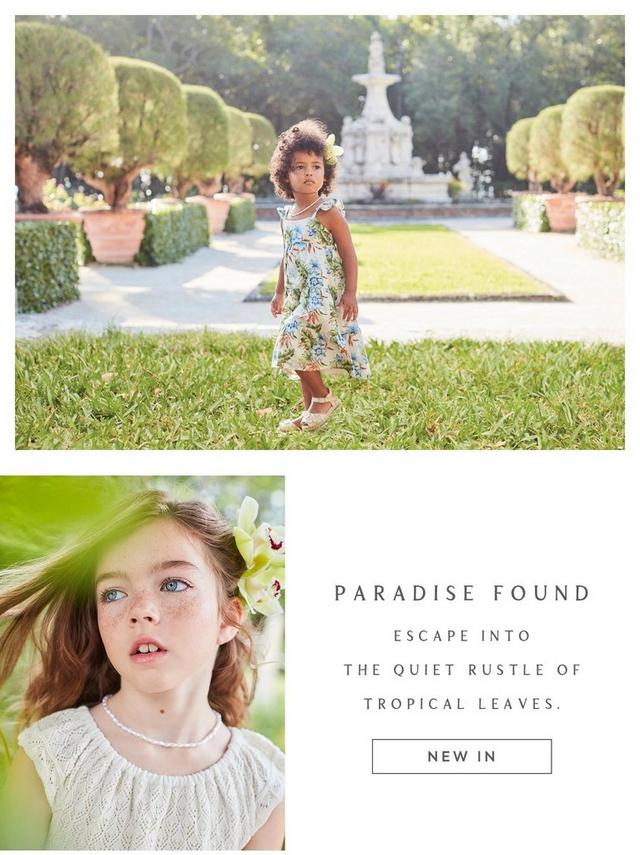 Paradise Found. Escape into the quiet rustle of tropical leaves. Shop now. 