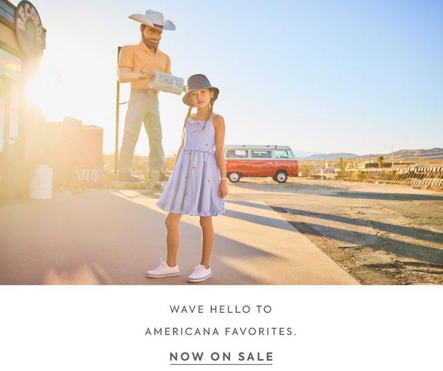 Wave hello to Americana favorites, now on sale.