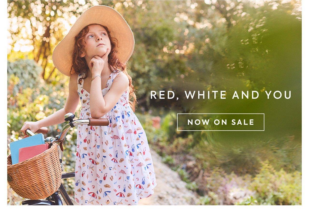 Red, White and You. Now on Sale. Shop Now. 