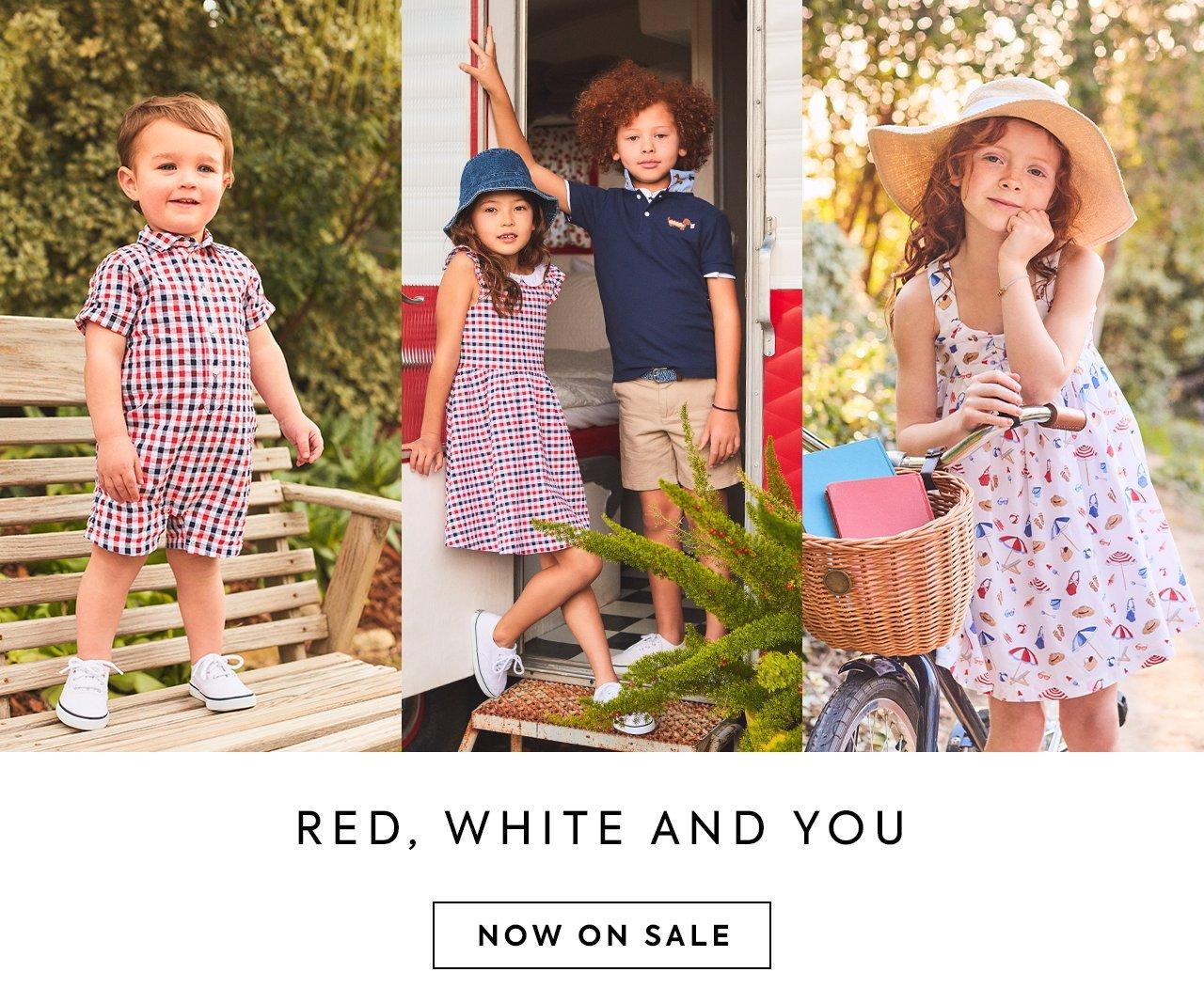 Red, White and You. Now on Sale. Shop Now. 