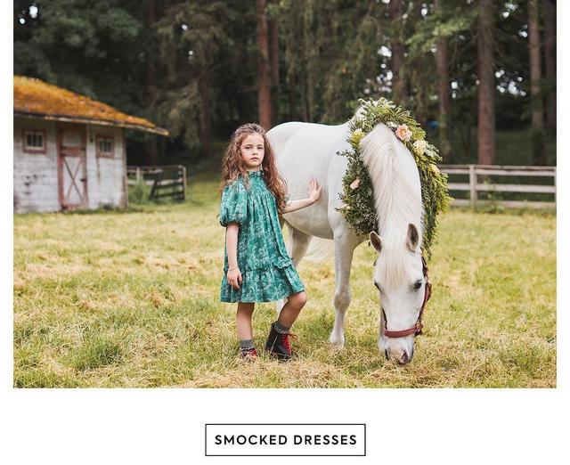 Shop smocked dresses for fall.
