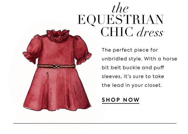 The Equestrian Chic Dress. Shop Now. 