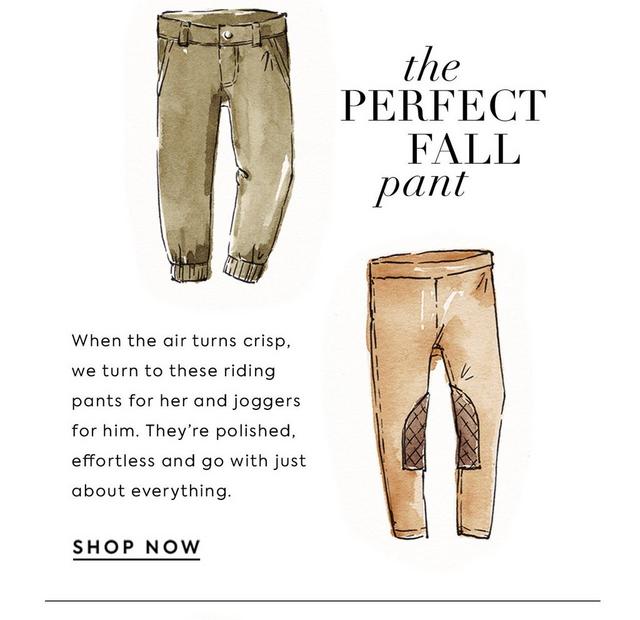 The Perfect Fall Pant. Shop Now. 