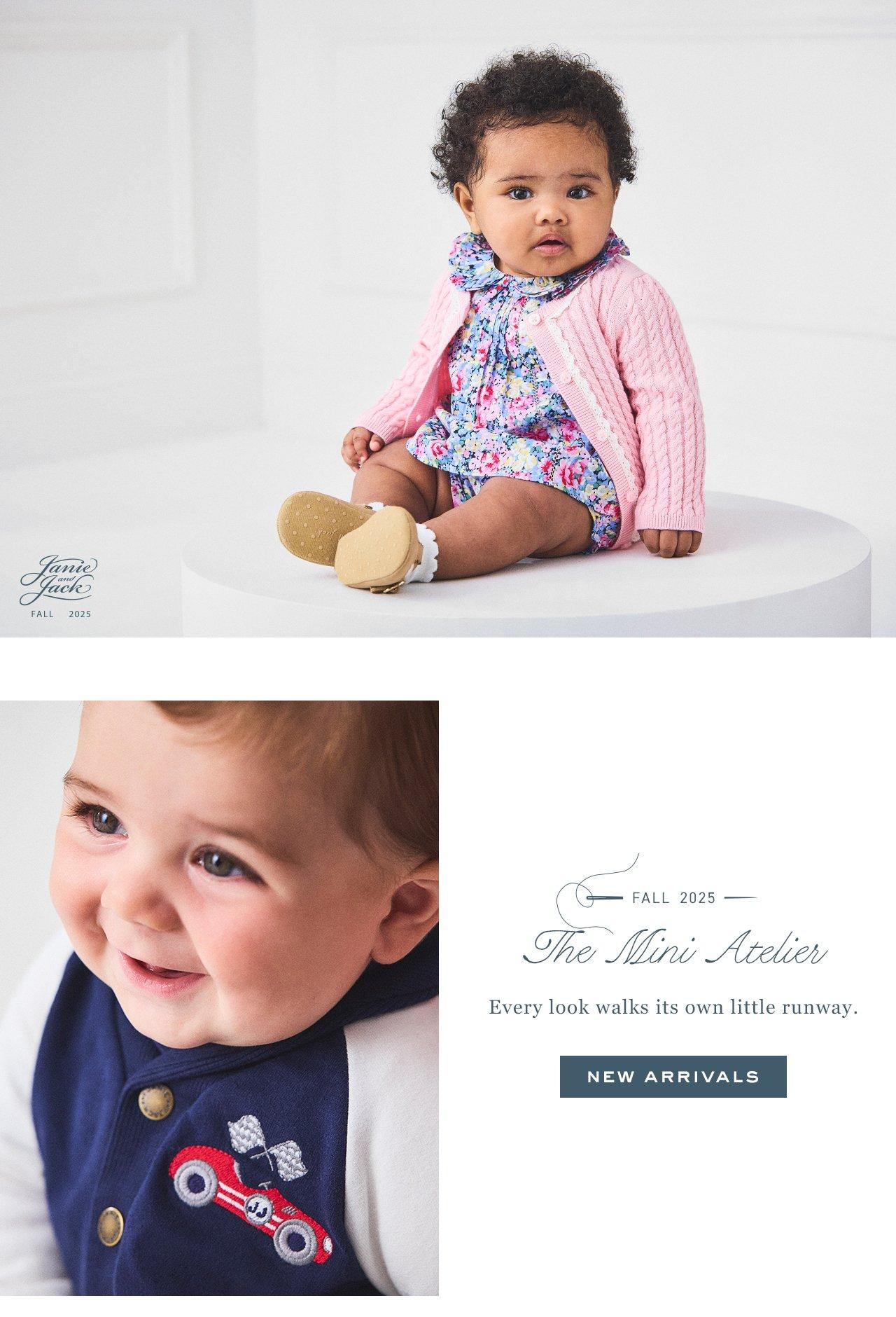 Fall 2025. The Mini Atelier. Every look walks its own little runway. New Arrivals. 