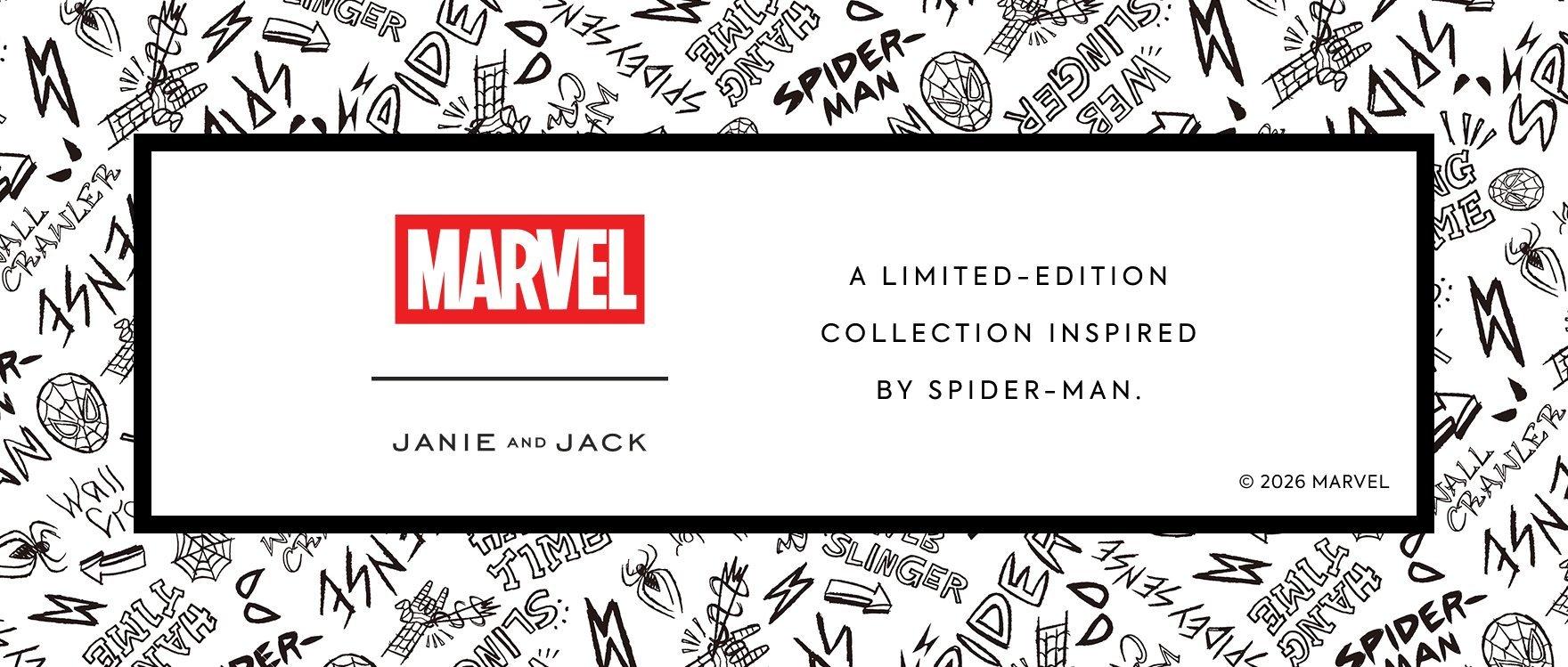 Marvel x Janie and Jack. A limited-edition collection inspired by Spider-Man.