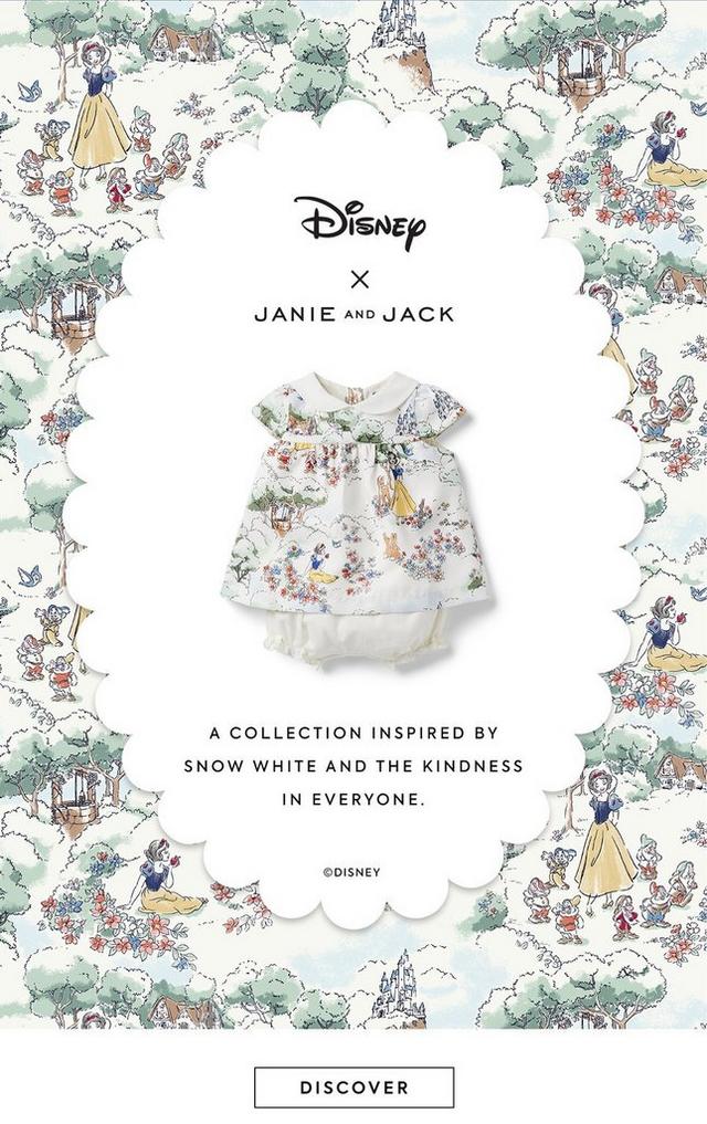 Disney x Janie and Jack. A collection inspired by Snow White and the kindness in everyone. Discover Now.