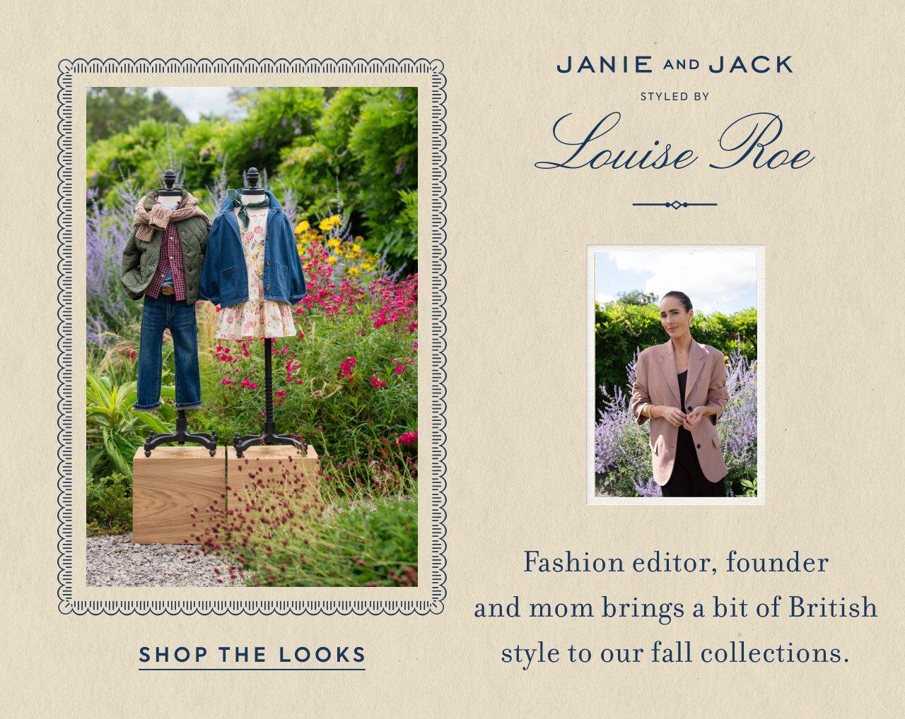 Janie and Jack styled by Louise Roe. Fashion editor, founder, and mom brings a bit of British style to our fall collections. 