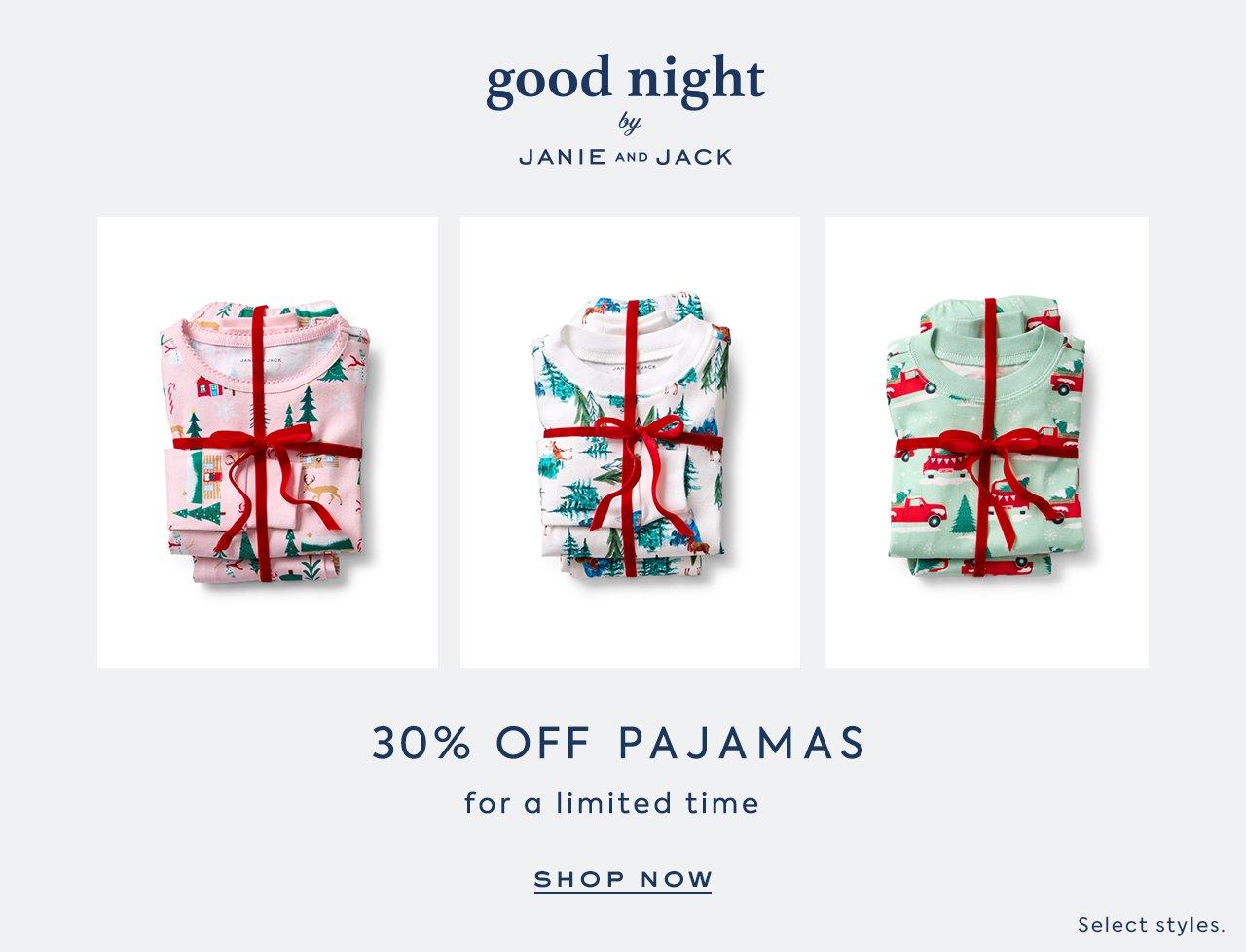Goodnight by Janie and Jack. 30% Off Pajamas for a limited time. Shop Now. 