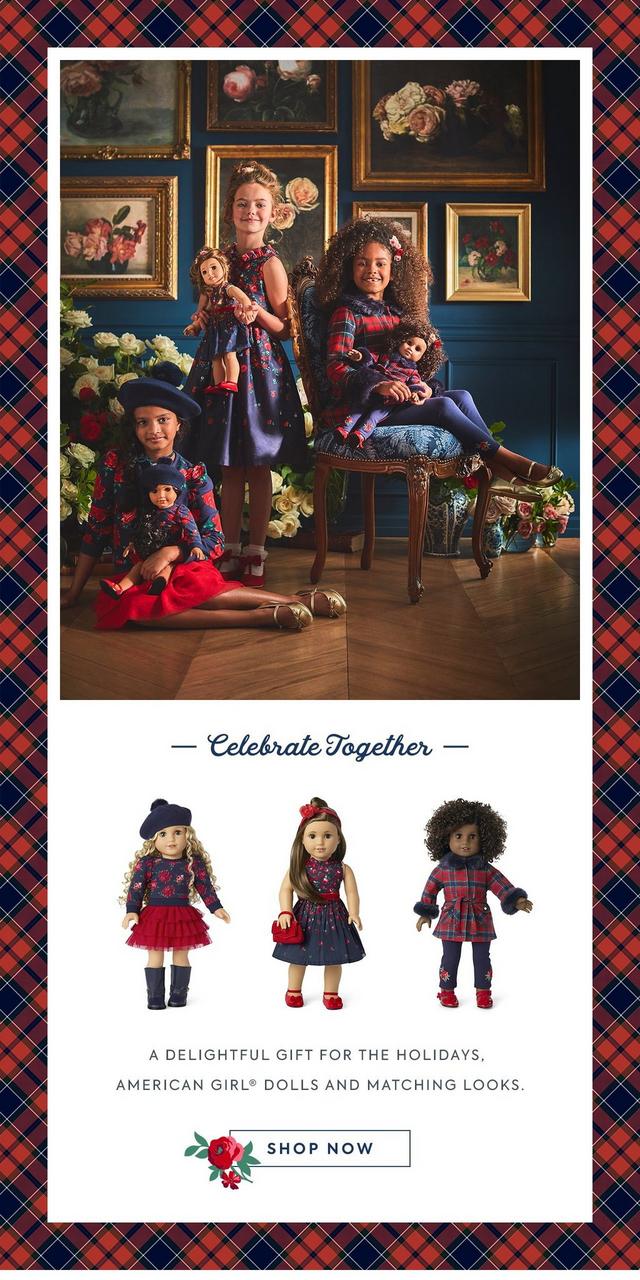 Limited Edition: American Girl® x Janie and Jack. A collection to inspire forever friendships, new traditions and lasting memories. Shop now.