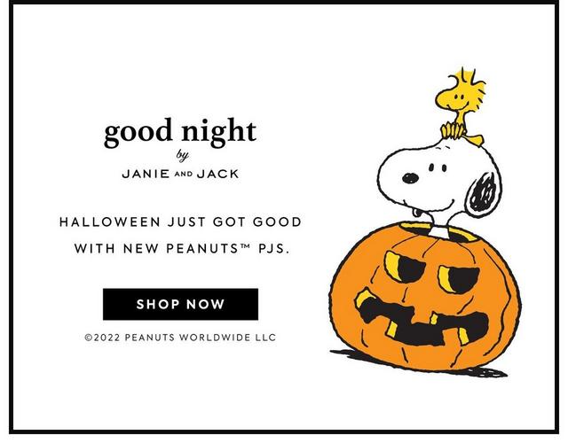 Good Night by Janie and Jack. Halloween just got good with new Peanuts PJs. Shop now. 