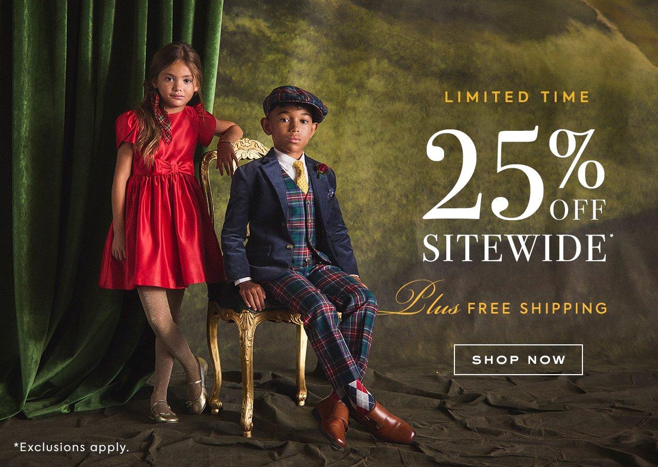 Limited Time. 25% Off Sitewide. Shop Now.