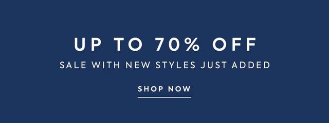 Up to 70% off sale with new styles just added. Shop now.