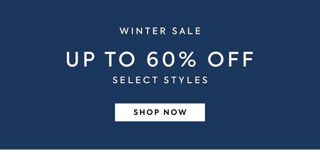 Winter Sale. Up to 60% Off Select Styles. Shop Now.