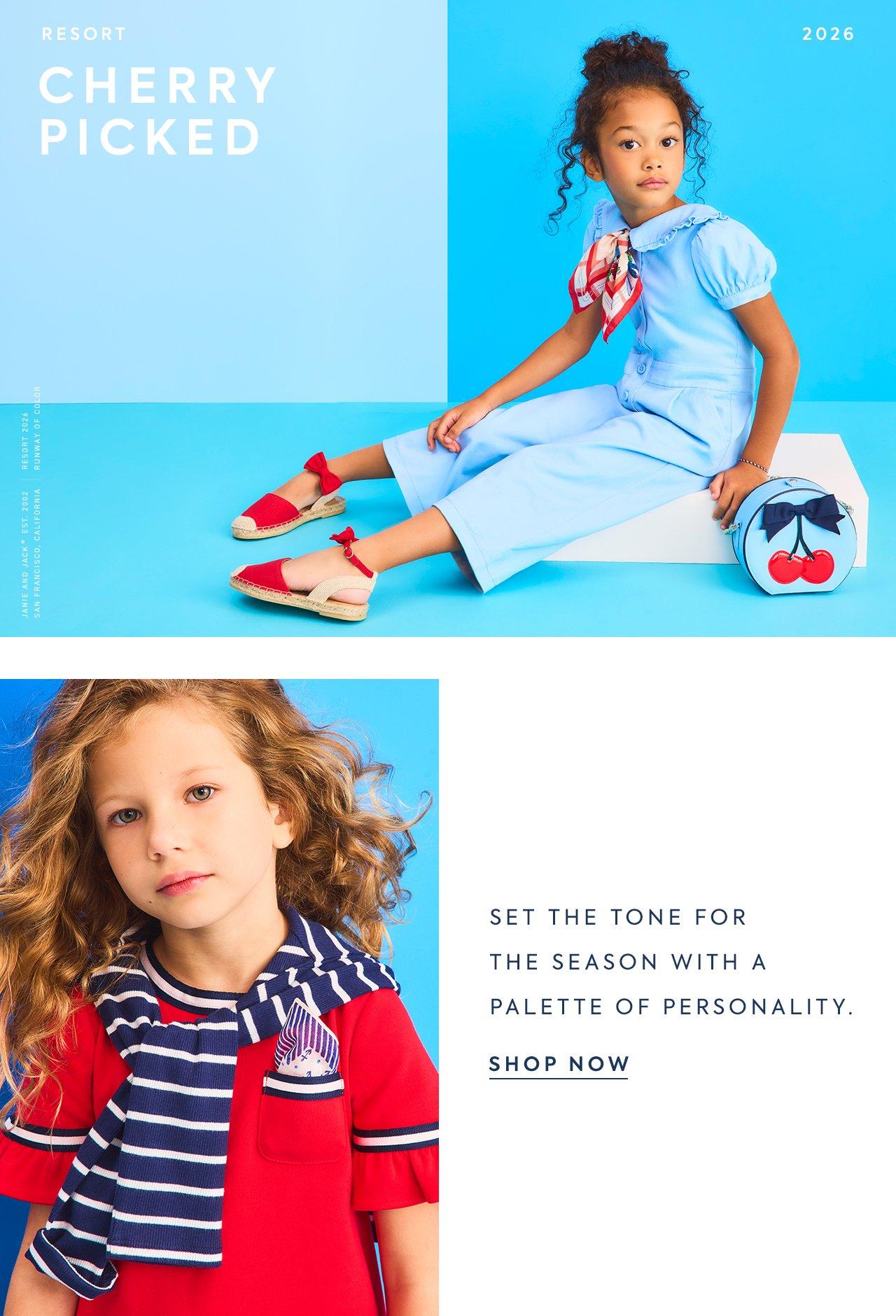 Resort 2026. Cherry Picked. Set the tone for the season with a palette of personality. Shop Now.
