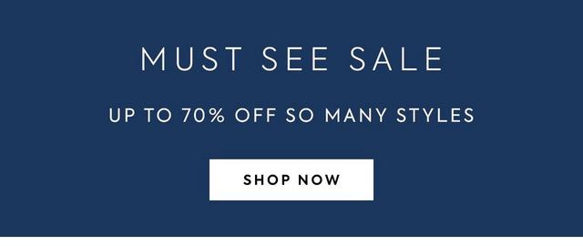 Must See Sale. Up to 70% off so many styles. Shop now. 