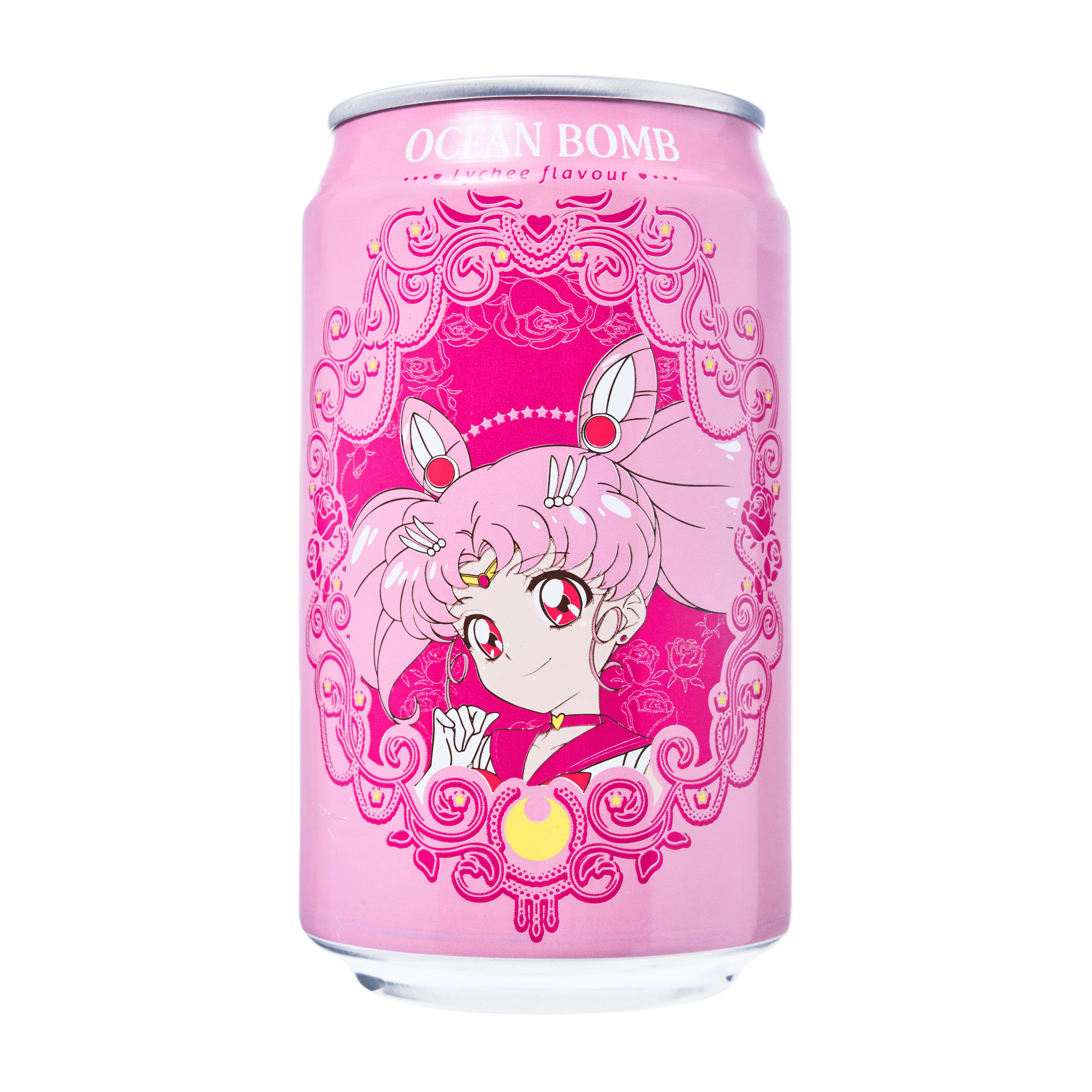 Ocean Bomb Sailor Moon Lychee Flavour Sparkling Water - 330 ml