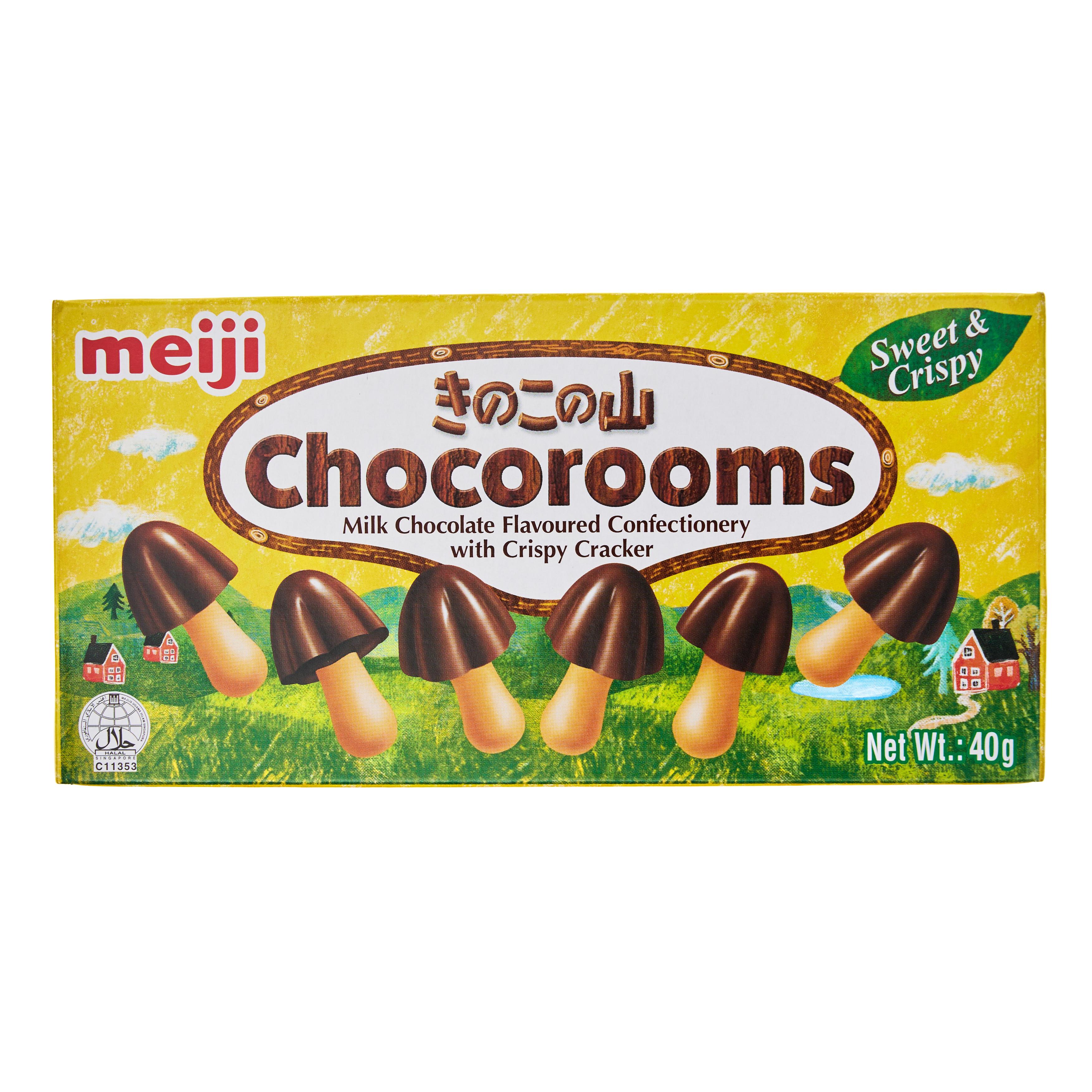 Meiji Kinoko no Yama Chocorooms Chocolate Biscuits - 40 g