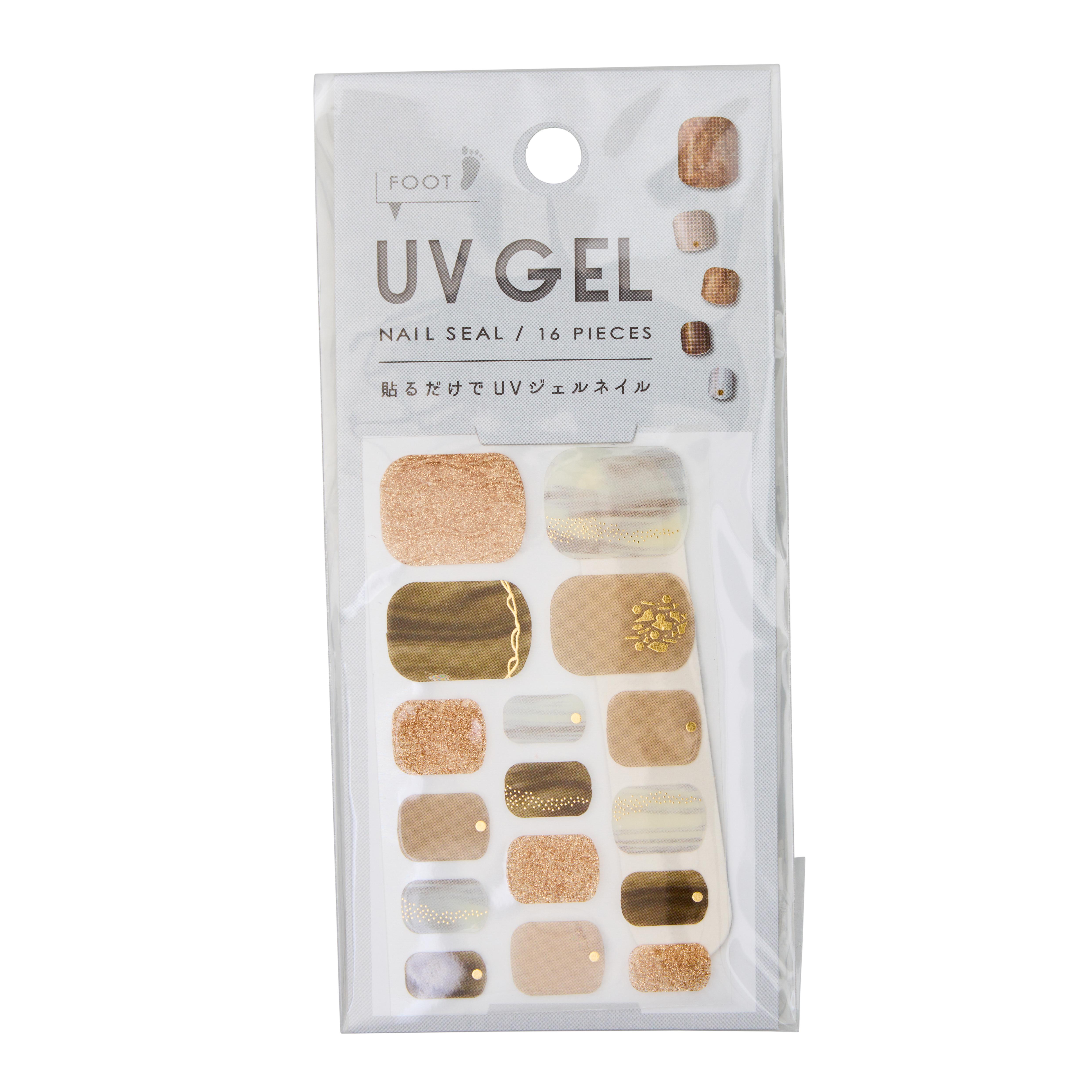 Japan Centre Coin Store UV Gel Toe Nail Seal, Summer Designs - 5g, 16 seals