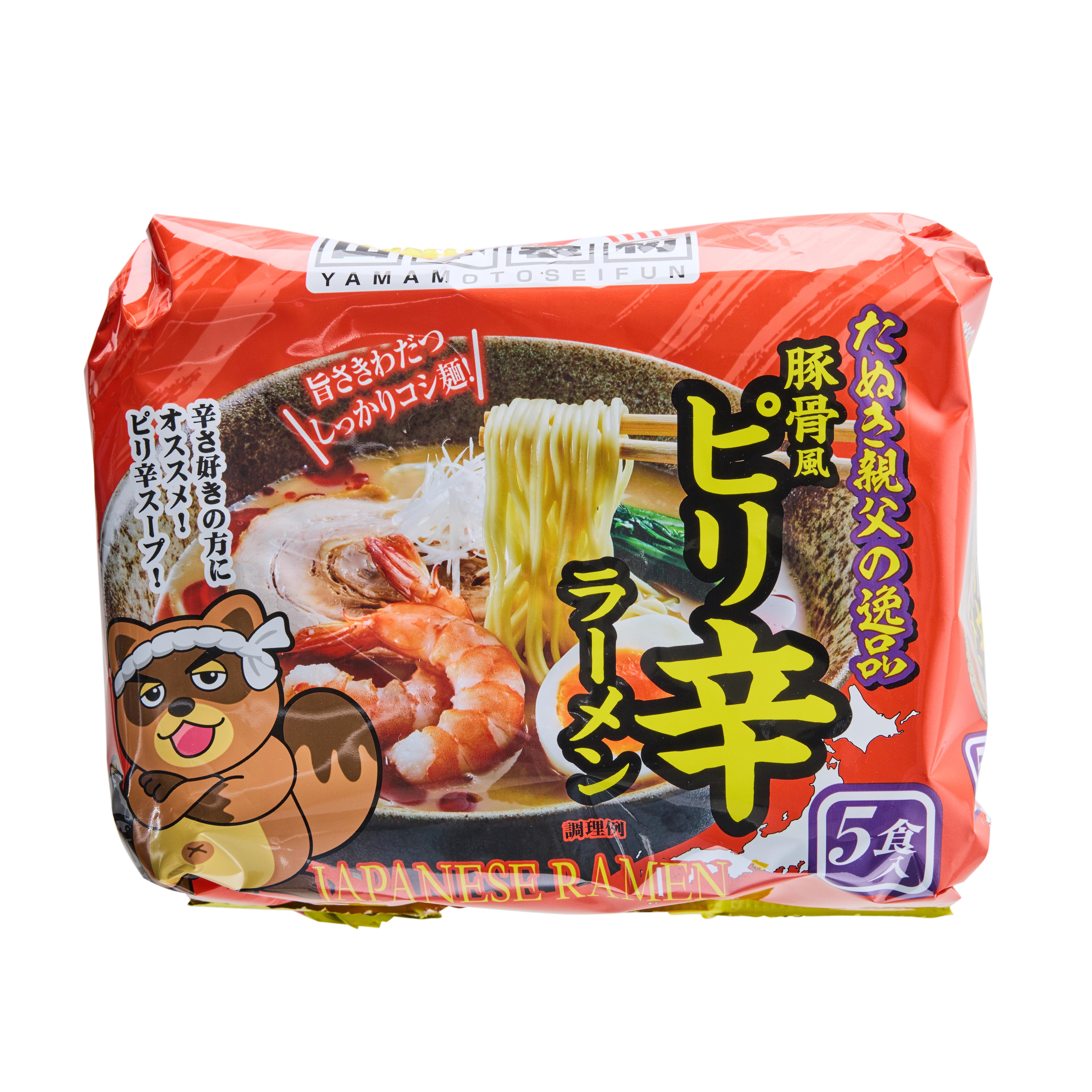 Yamamoto Seifun Tanuki Oyaji no Ippin Super Spicy Mazemen Yakisoba