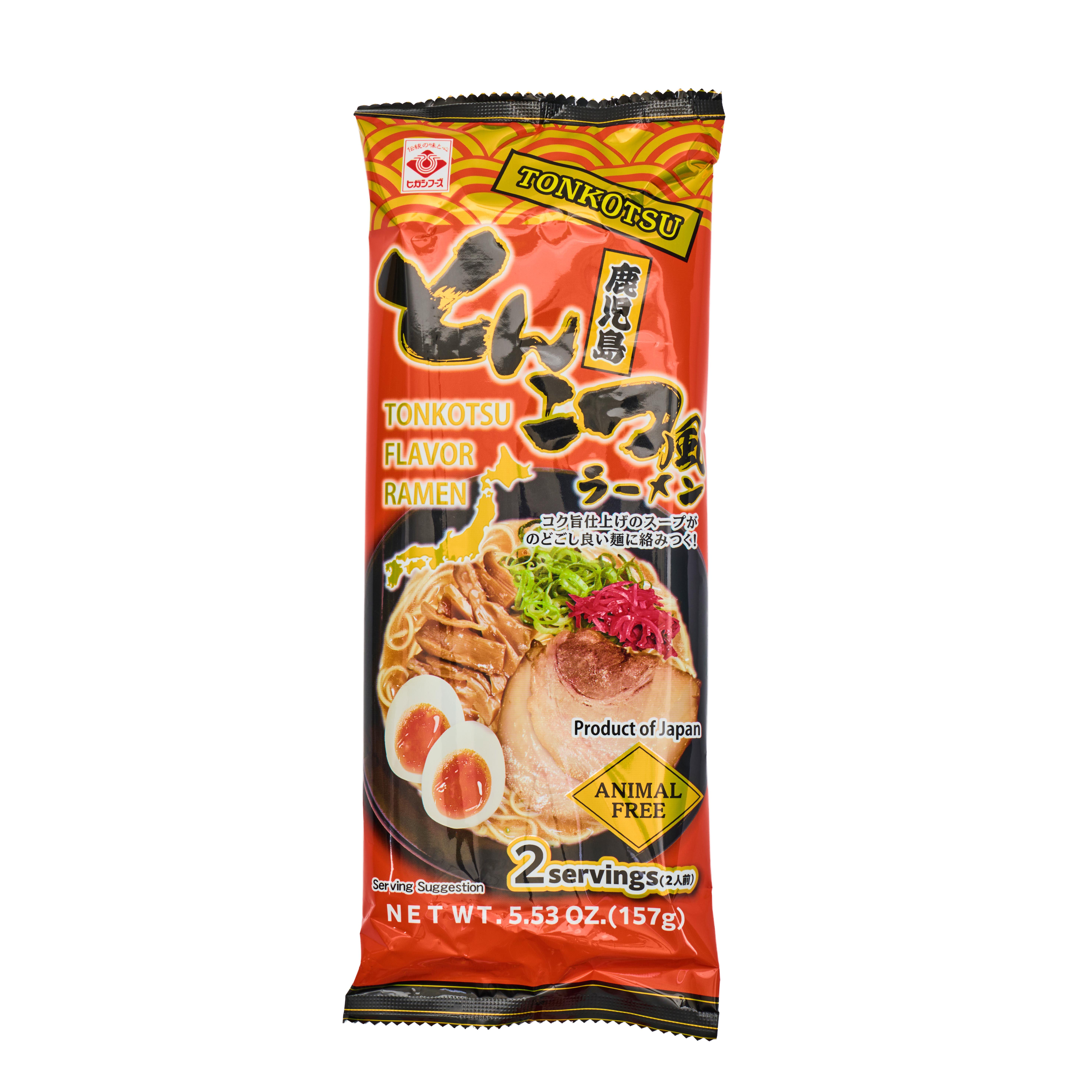 人気　鹿児島本格ラーメン　おすすめ　ヒガシマル　人気豚骨ラーメン Higashimaru Kagoshima Kara Spicy Tonkotsu Ramen, Animal Free