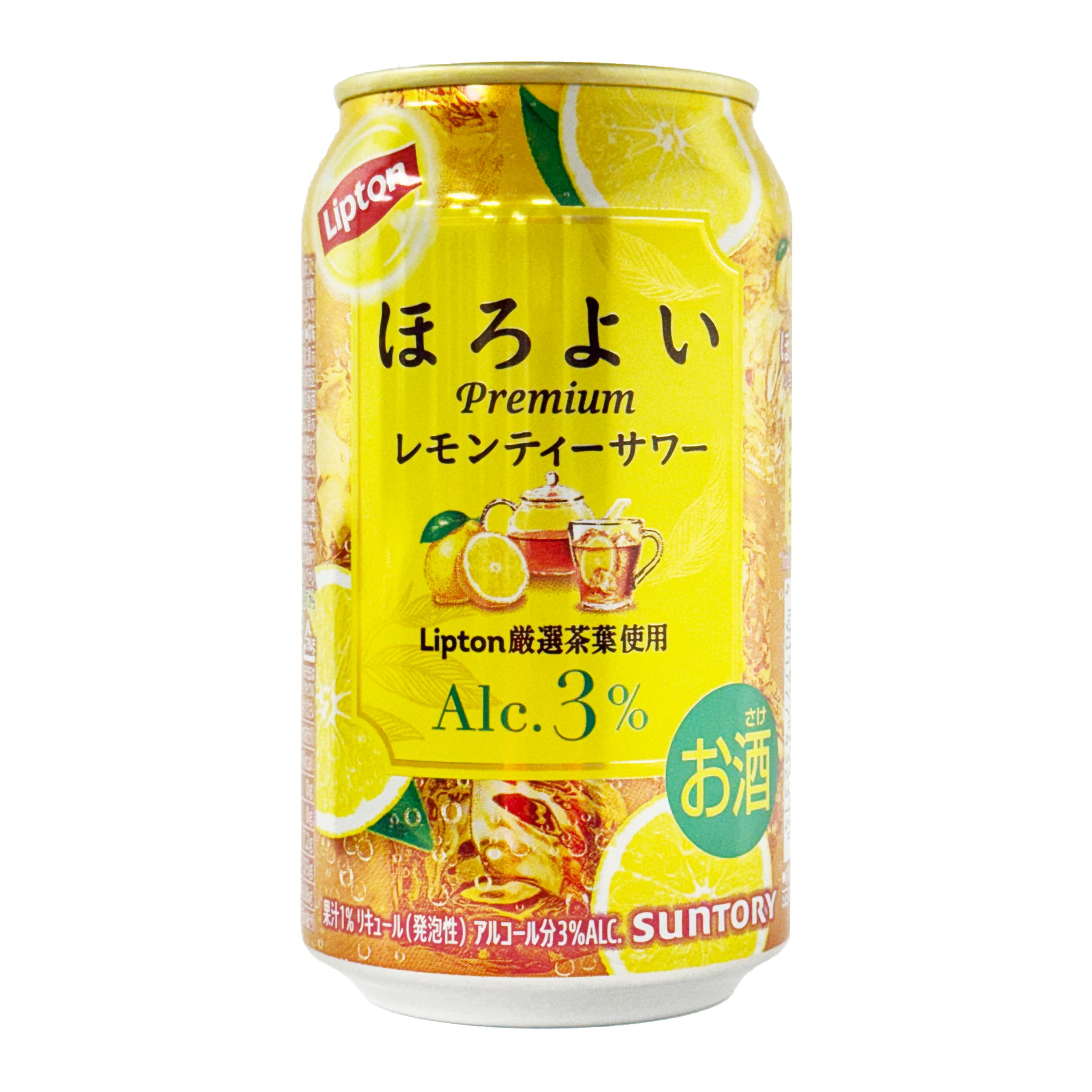 Suntory Horoyoi Lipton Lemon Tea Sour Chuhai Spritzer - 350 ml