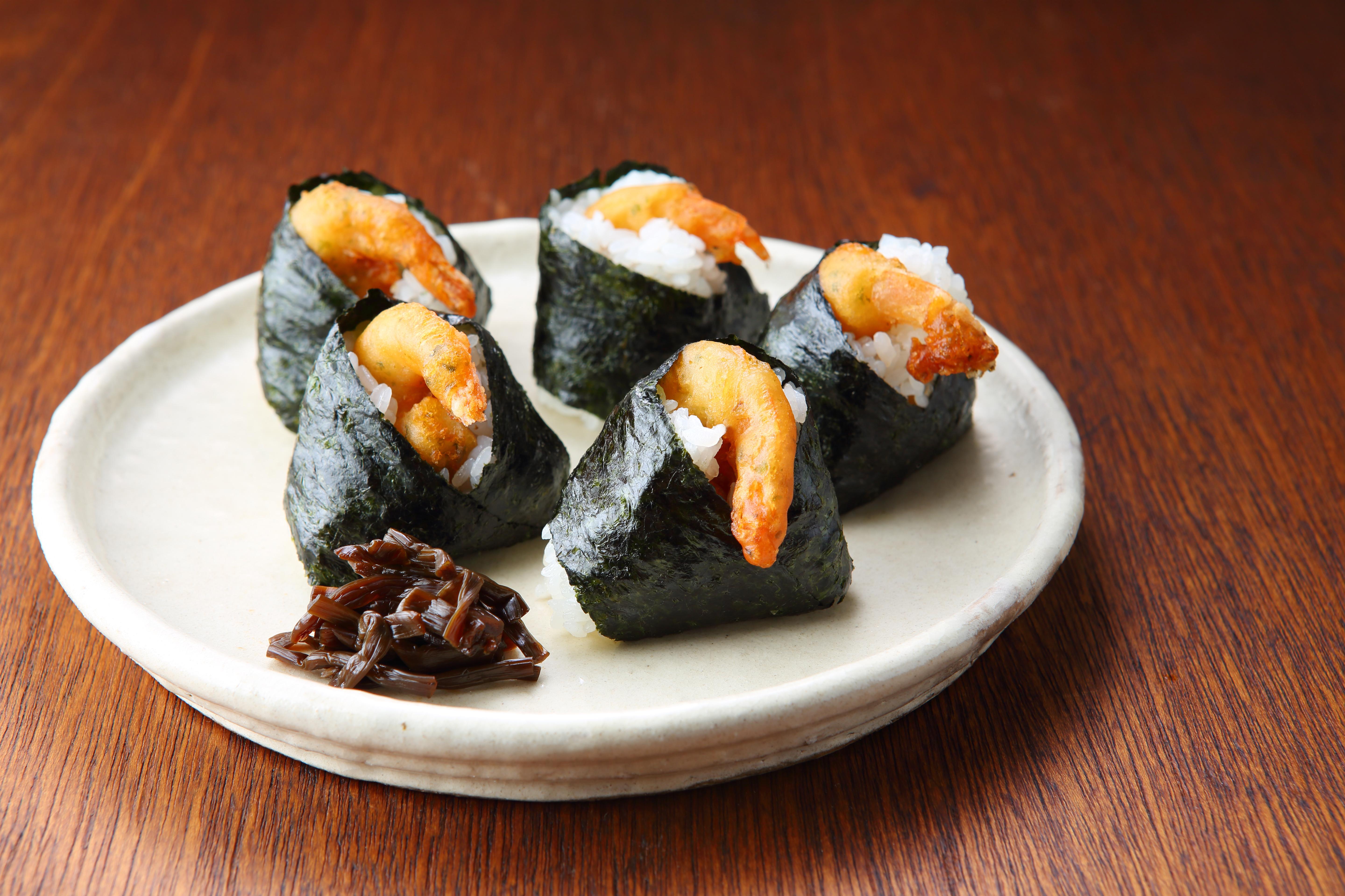 Prawn tempura onigiri (Tenmusu) recipe Japan Centre, onigiri