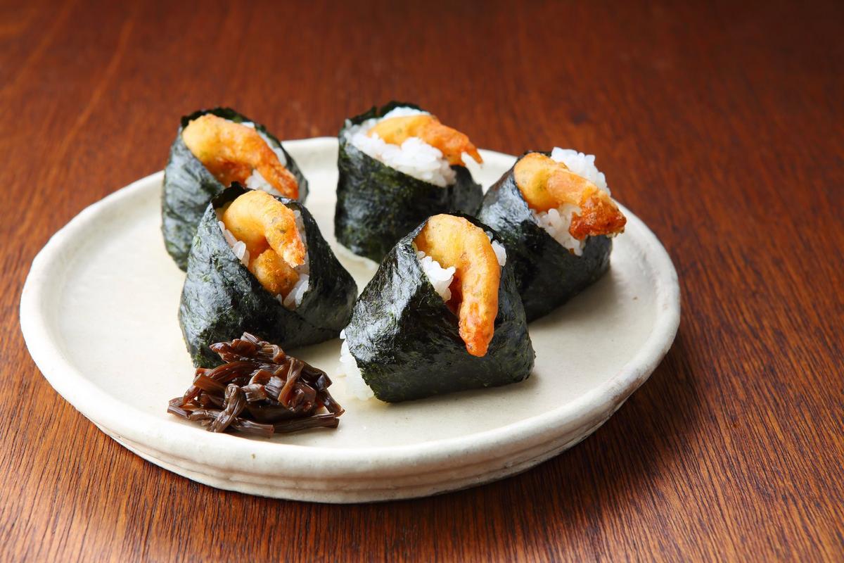 Prawn Tempura Onigiri Tenmusu