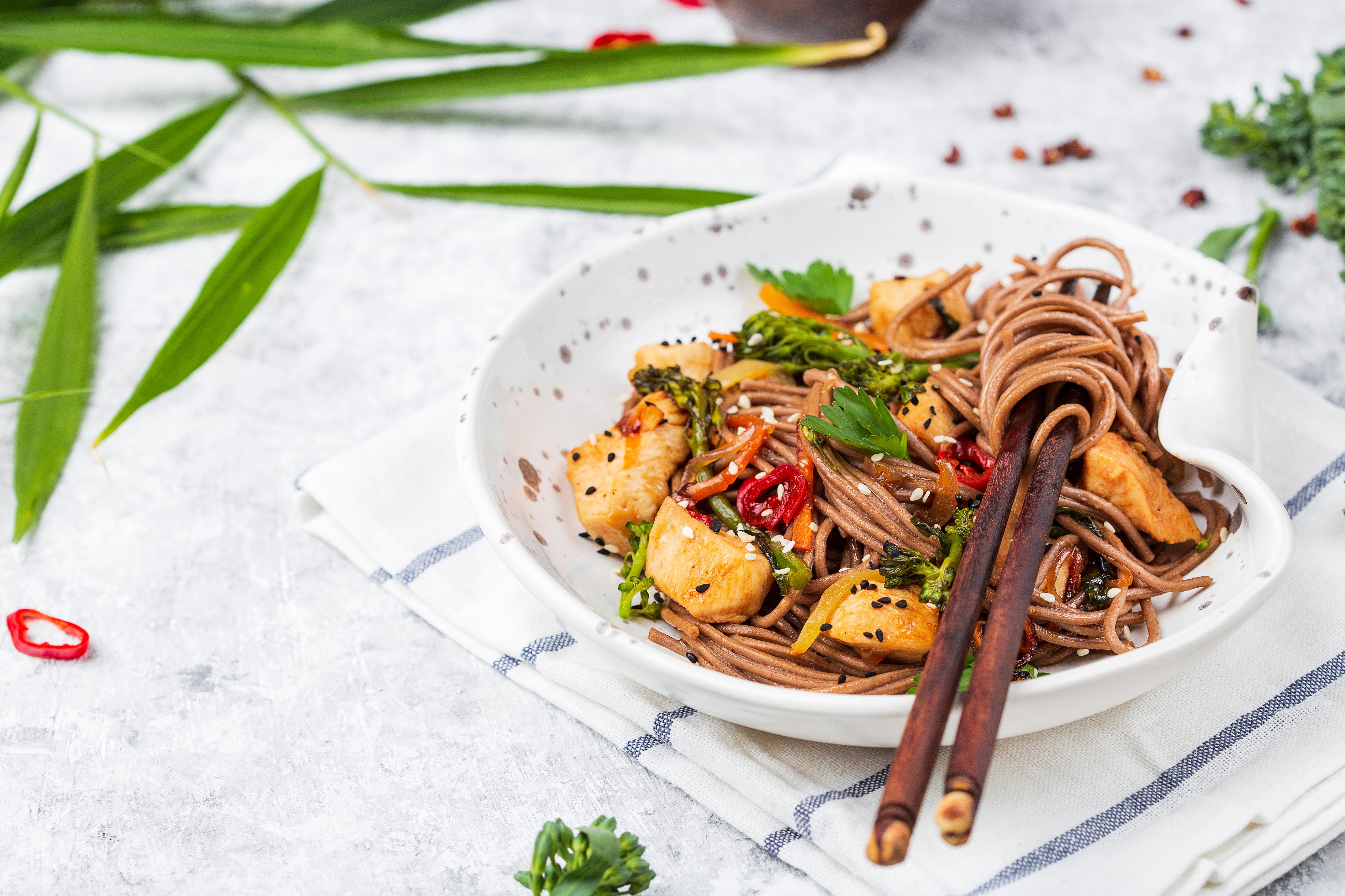 Bang bang chicken with soba noodles recipe-image