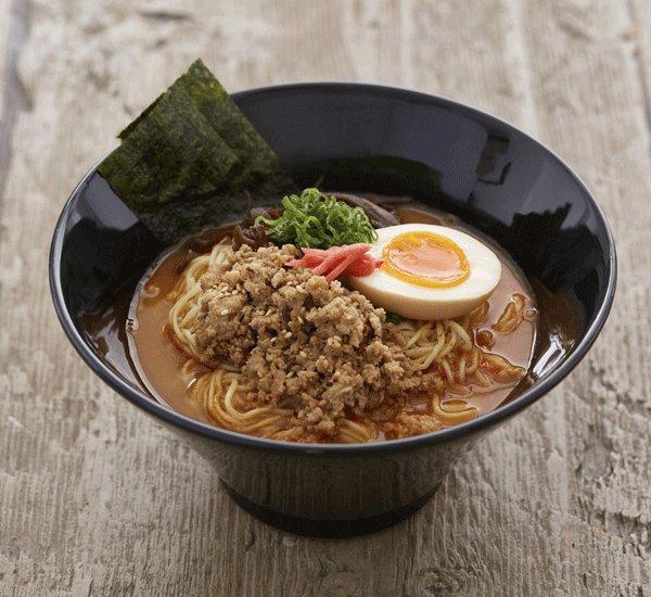 Karaka tantan tonkotsu ramen noodle soup