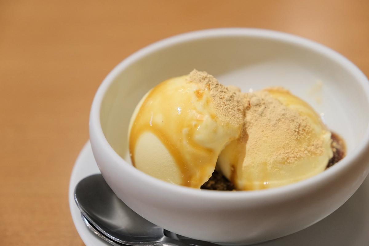 Kinako soy bean flour ice cream
