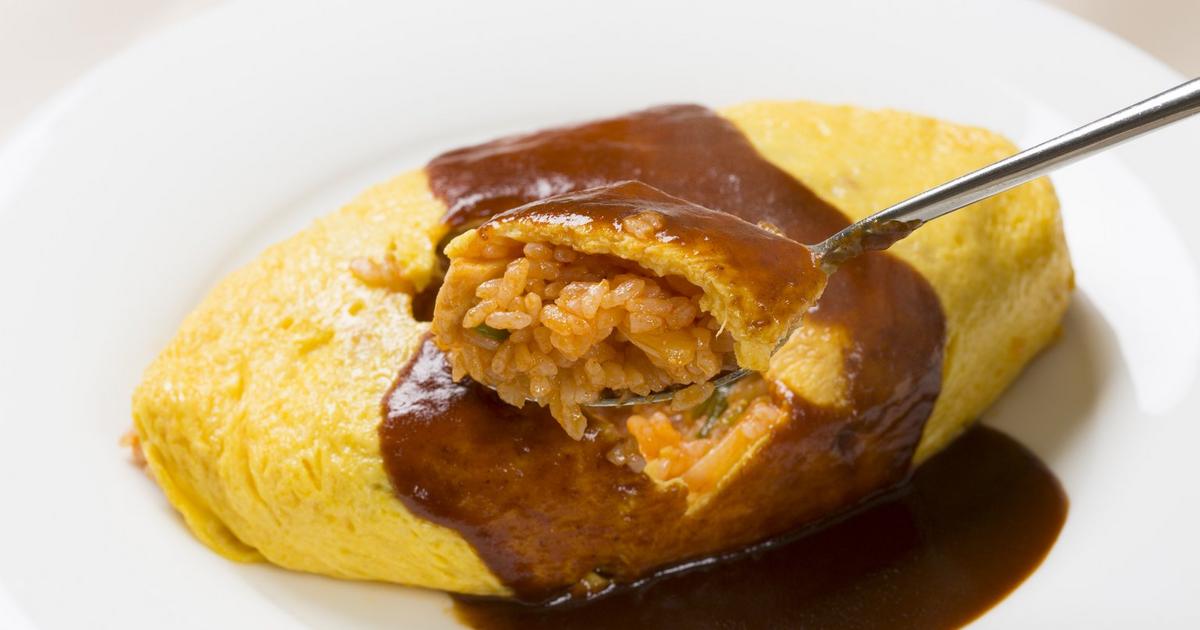 Omurice with Beef and Demi-glace Centre Sauce Japan - Recipe