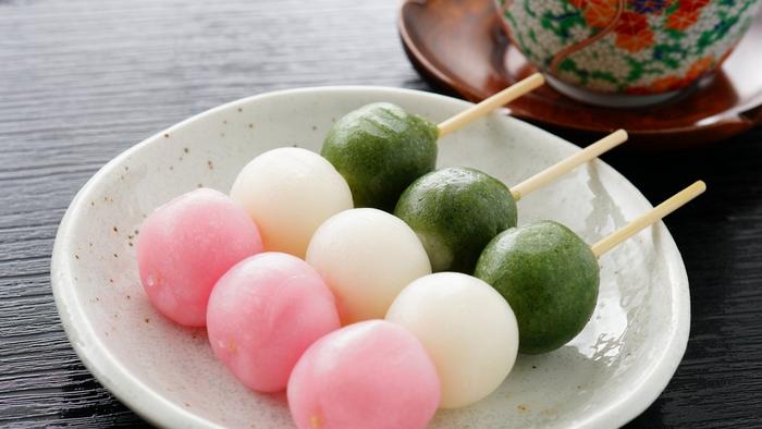 Three colour dango dumplings recipe - Japan Centre
