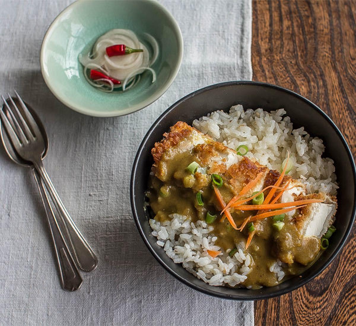 Tofu katsu curry