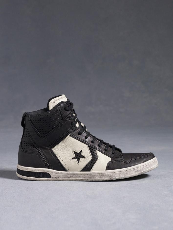 Black Leather Weapon High-Top image number 2