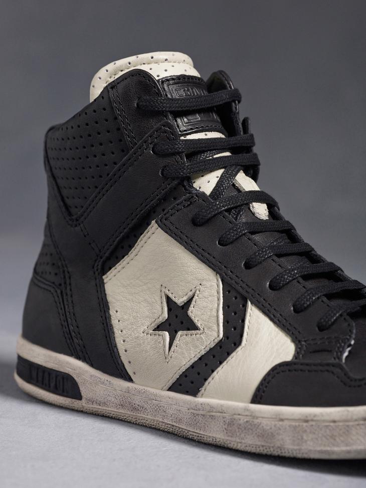 Black Leather Weapon High-Top image number 4