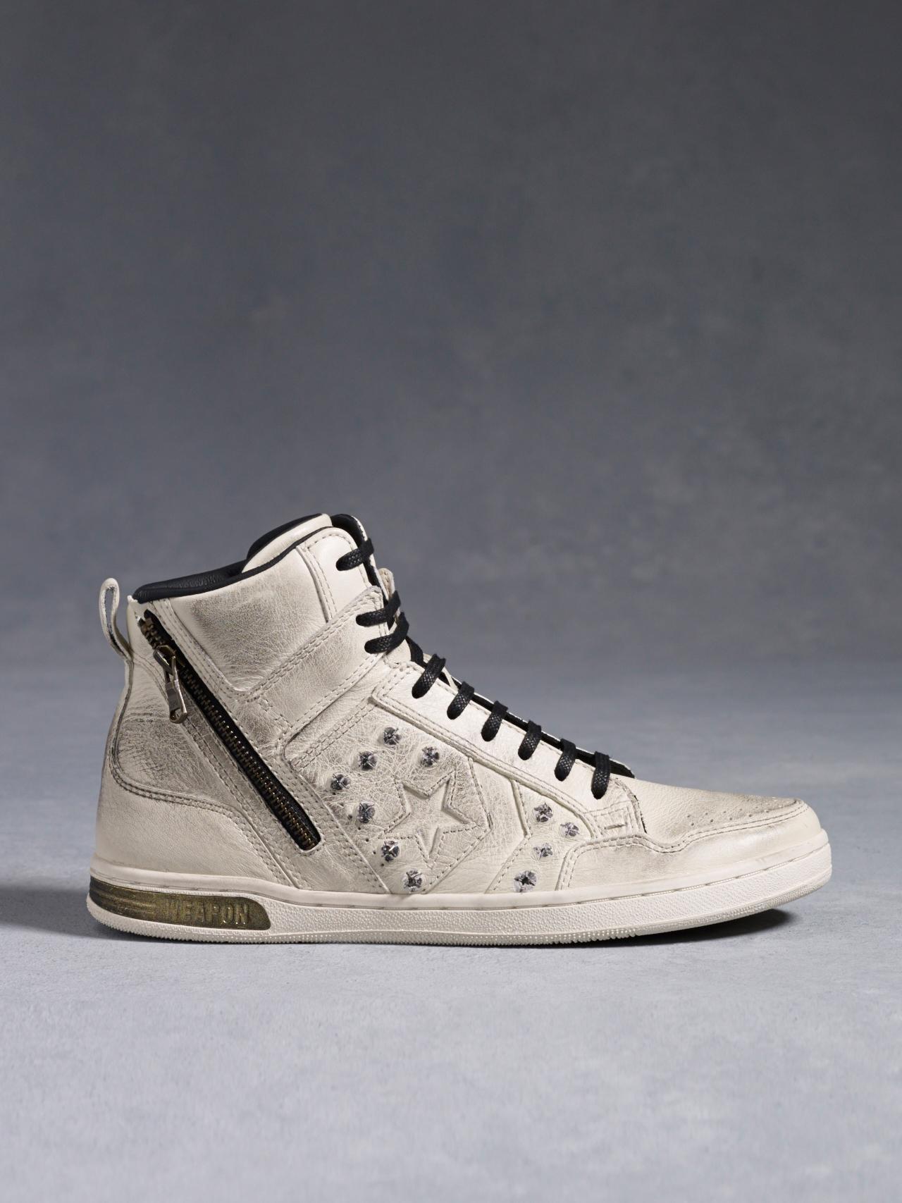Leather Weapon High-Top With Zip Detail image number 2