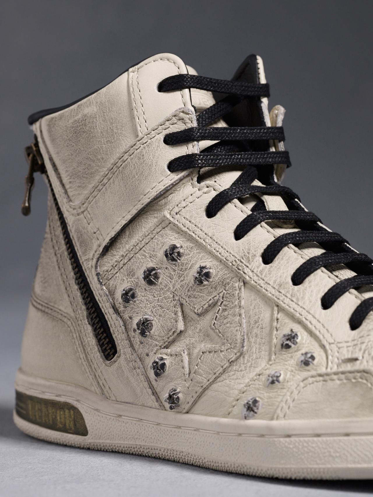 Leather Weapon High-Top With Zip Detail image number 4