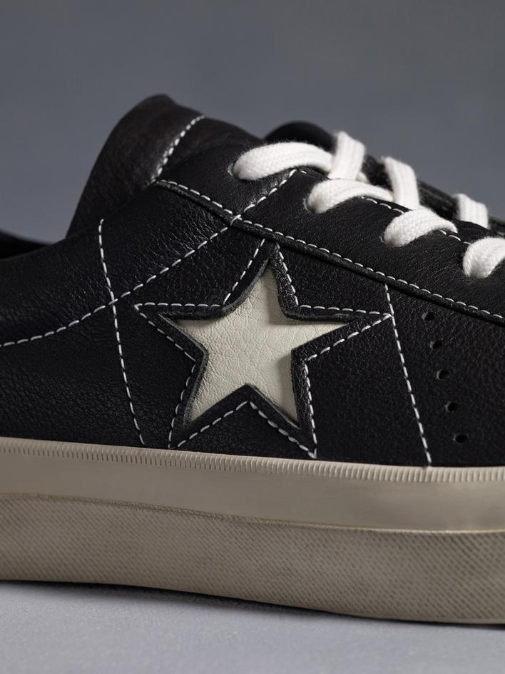 LEATHER ONE STAR LACE UP image number 4