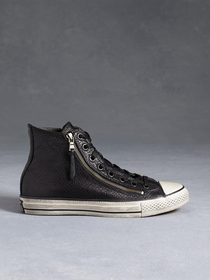 BLACK SNAKE ALL STAR LEATHER DOUBLE ZIP image number 2
