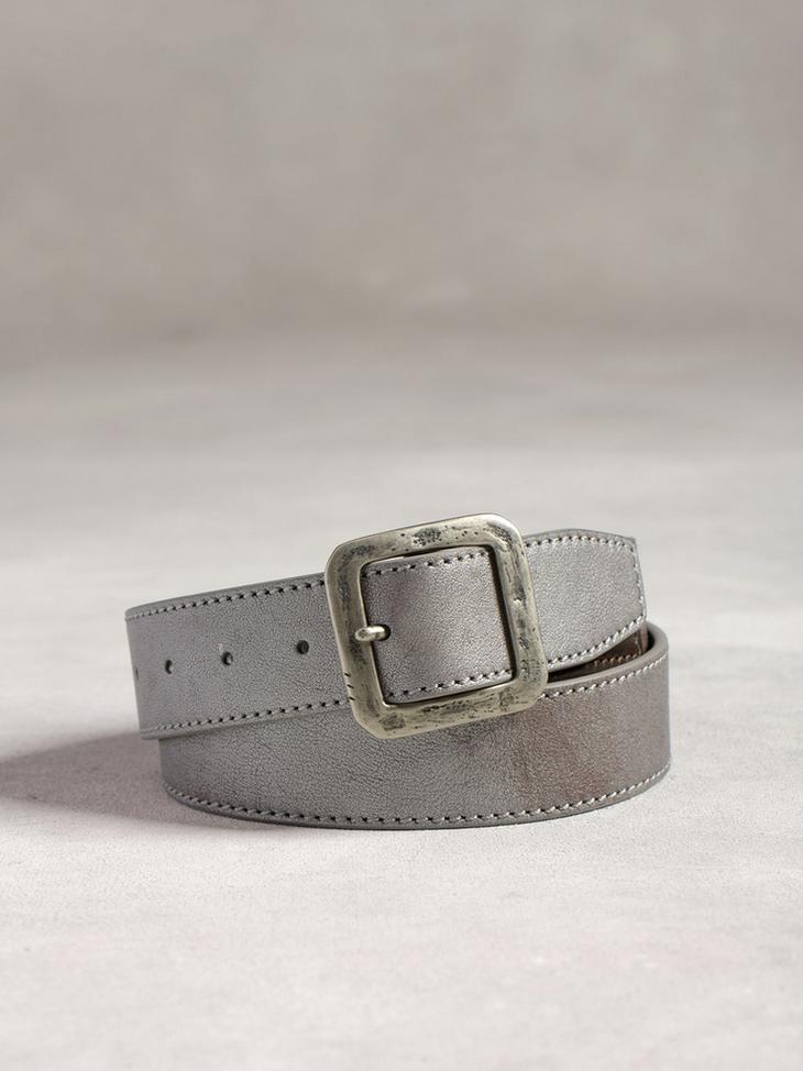HEAVY STITCH PANEL BELT W/ CLASSIC BUCKLE image number 1