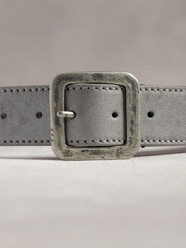 HEAVY STITCH PANEL BELT W/ CLASSIC BUCKLE image number 2