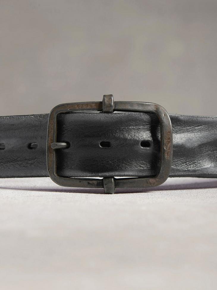 Distressed Leather Panel Belt image number 2