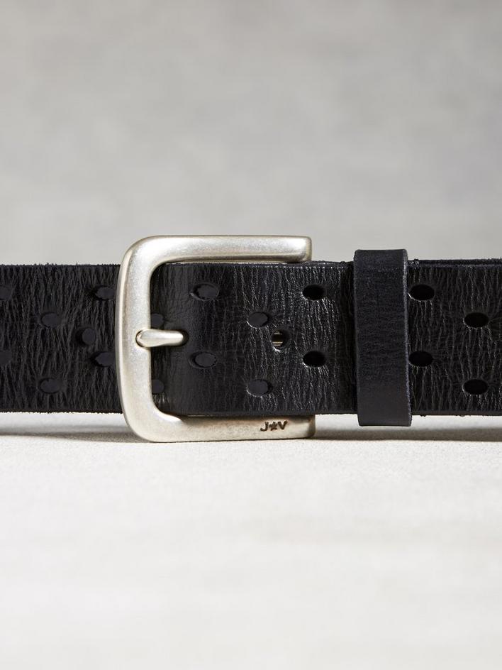 Leather Perforated Belt image number 2
