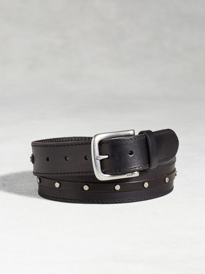 Leather Studded Belt image number 1