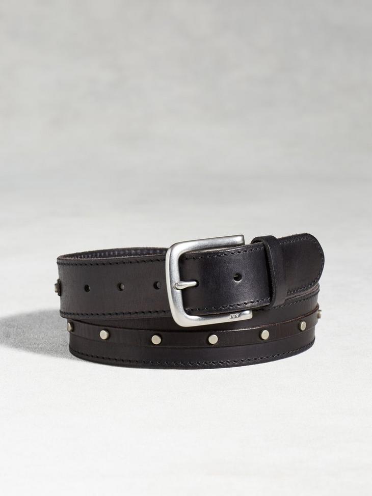 Leather Studded Belt image number 1