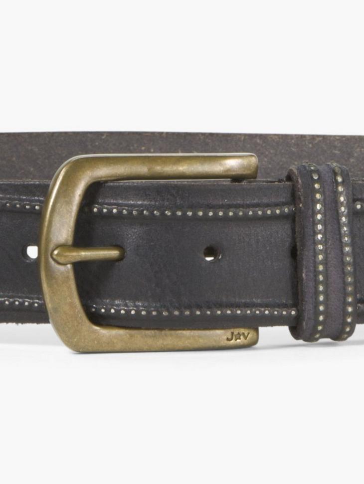 Leather Studded Edge Belt image number 2