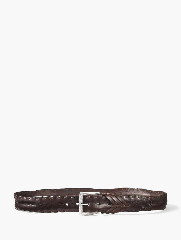 Heavy Stitched Leather Belt image number 1