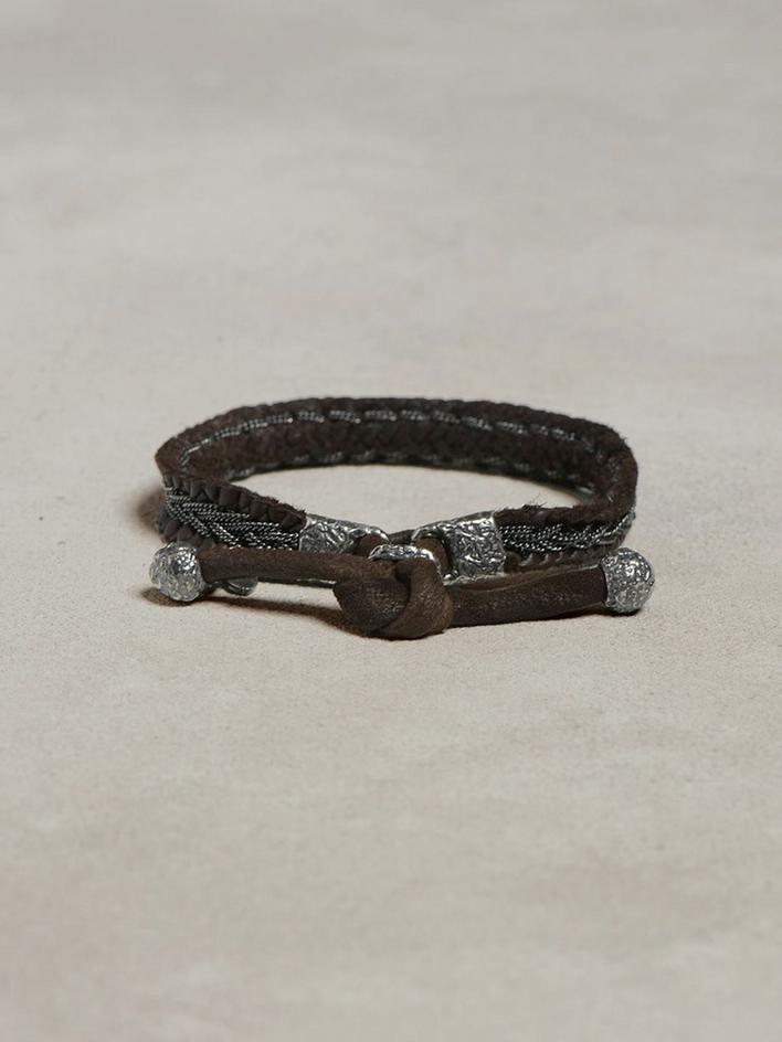 Braided Leather Bracelet image number 1