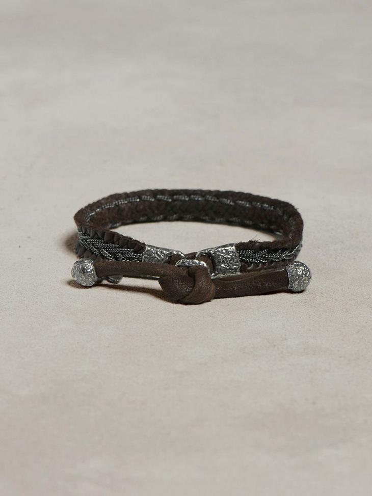 Braided Leather Bracelet image number 1